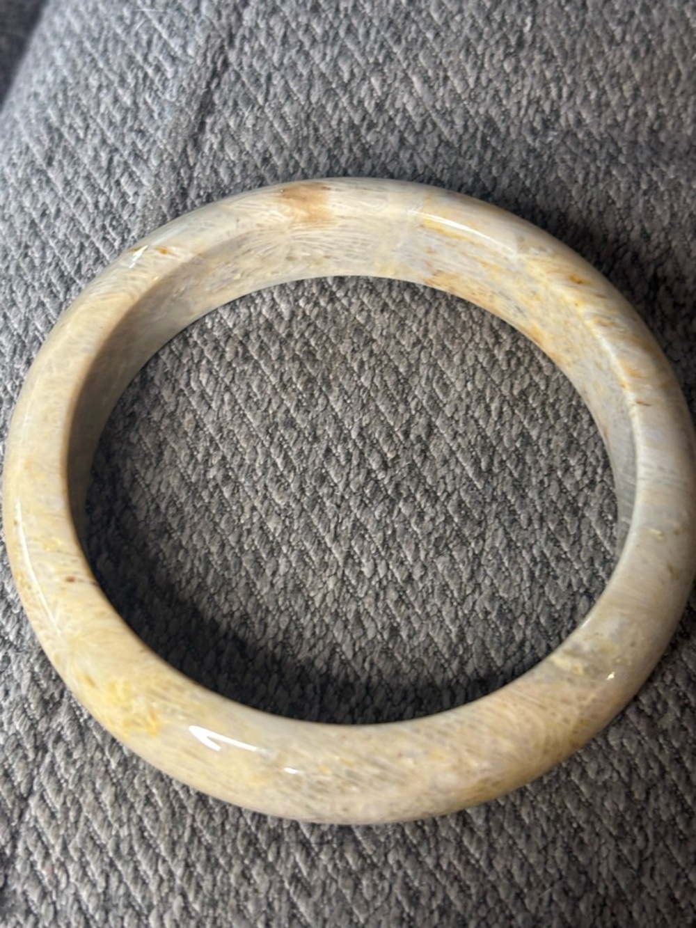 Coral Jade Bangle Bracelet - Women Jewelry - Picture 5 of 7